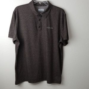 Columbia Omni-Wick Polo Shirt Gray Size Large